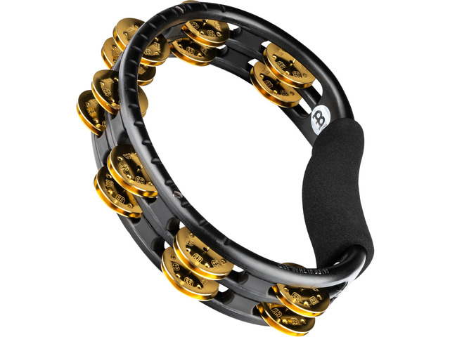 Tambourine for Adults, Traditional Handheld Musical Instrument NOT MADE IN CHINA Brass Jingles, Synthetic Frame