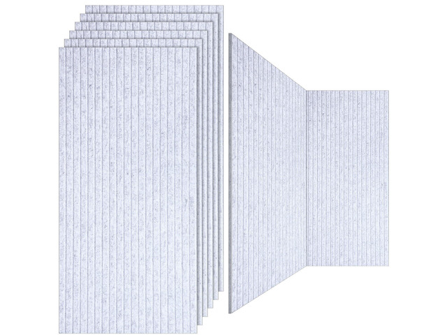 10 Pack 47x24 Inch Acoustic Wall Panels, Large Self Adhesive Sound Absorbing Panels for Home, Bedroom, Gaming Room Studio Office, High Density...
