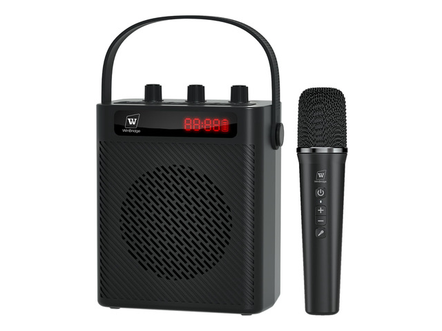 Voice Amplifier with Wireless Mic, 30W Portable Microphone and Speaker Bluetooth PA System for Teachers & Trainers, UHF 50ft+ Range, Lightweight...