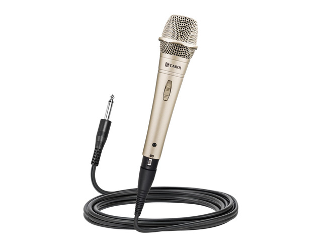 Edur-916S Golden XLR Wired Vocal Microphone for SingingSupercardioid Patented dual-shock-mount minimizes handling noise. Anti-rolling grille...