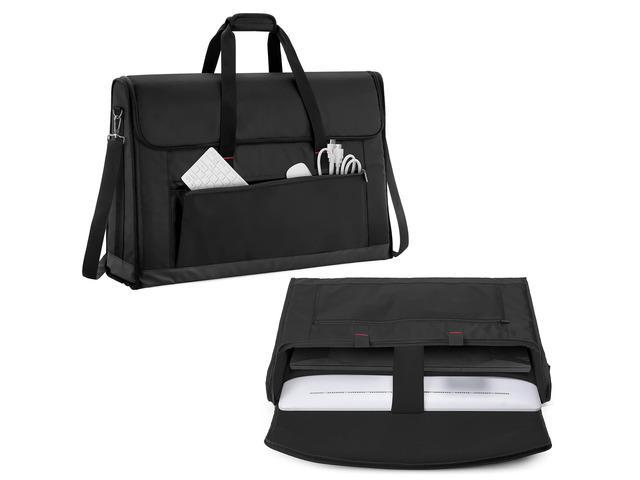 Monitor Carrying Case 24-27 Inch Padded Travel Bag Hold Up to 2 LCD Screens/TVs, Not Compatible with iMac, with Accessories Pocket, Shoulder...