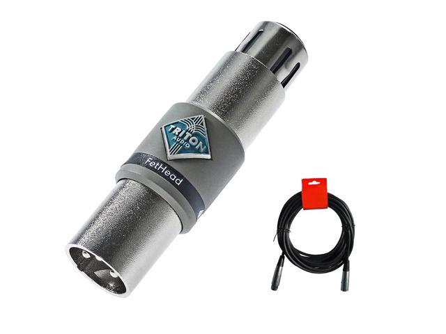 TRITON AUDIO FetHead In-Line Microphone Preamp for Ribbon and Dynamic Mics Bundle with 20' XLR-XLR Cable