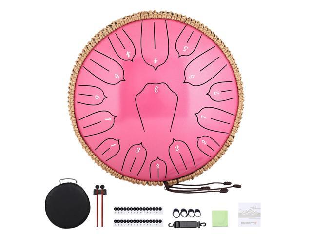 Steel Tongue Drum 12 Inch 15 Notes: Handpan Drums Set with Music Book Mallets Carry Bag - Hand Pan Instrument for Adults Musical Education...