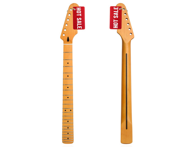 Strat Guitar Neck 22 Fret, 25.5' Canadian Maple Electric Guitar Neck for ST Style Guitar Parts Replacement