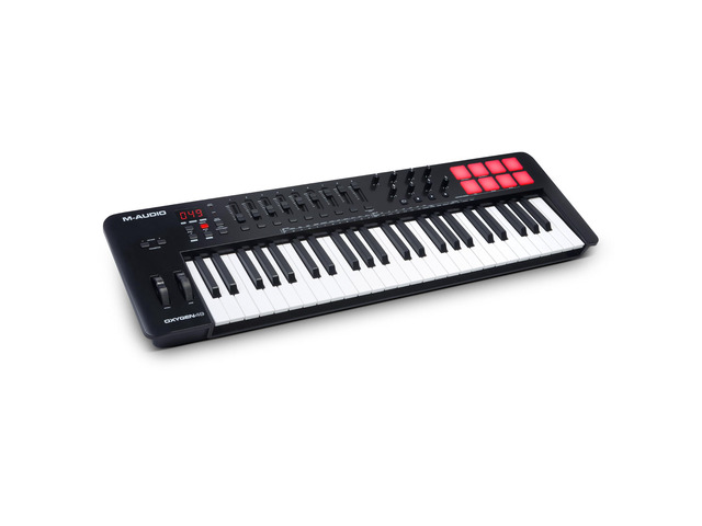 Oxygen 49 (MKV) Key USB MIDI Keyboard Controller with Beat Pads, Smart Chord, Scale Modes, Arpeggiator and Native Instruments Sound Package (NKS...