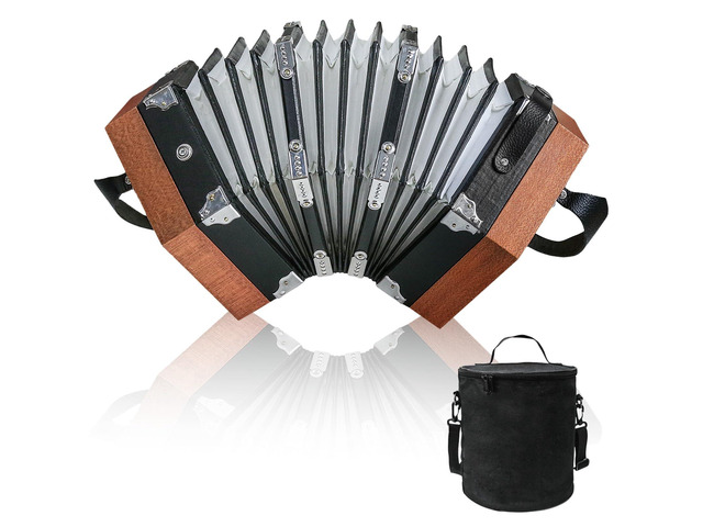 Concertinas,20 Buttons Accordion for Beginners,Easy to learn(wood) Sound Quality Standards,Crafted from Solid Wood,Compact and Lightweight,Easy...