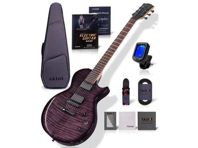 24-Fret Electric Guitar Kit, 40 inch Single Cut (LP Style), Modern Playability Coil-Split Humbucker Pickups, 18:1 Tuning Pegs,W/Guitar Accessories...