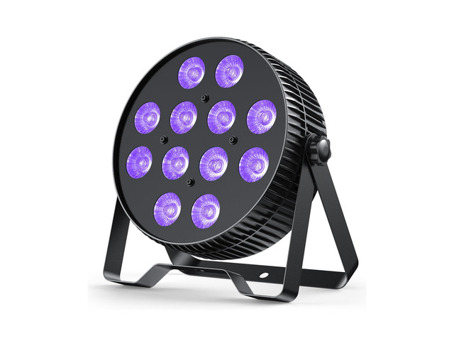 12X18W LED Stage Light,6 in 1 RGBAL+UV DJ Par Lights-1 Pack 12W*18 PCS RGB+Lime Amber UV LEDs, Auto/Sound/DMX512/Master-Slave, LPC1218 Stage...