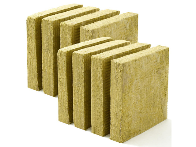 8 Pcs Mineral Wool Insulation Board, 24' x 24' x 1.6' High Density 80kg/m³ (5.0lb/ft³) for Soundproofing, Acoustic Treatment, Thermal Insulation,...