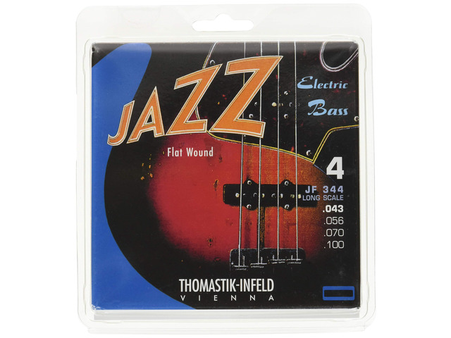 Bass Guitar Strings - Flatwound Bass Strings For a Rich and Warm Traditional Jazz Sound - Durable String Set Includes JF34043 JF34056 JF34070...