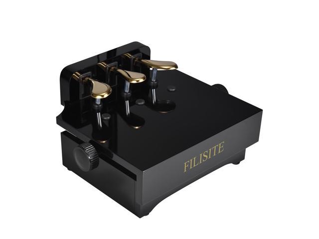 Adjustable Piano Pedal Extender, Solid Wood with 3 Pedals,Black Adjustable Piano Foot Pedal Extender,no assembly required,Designed for...