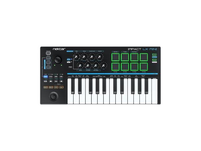 Impact LX Mini - USB MIDI Controller Keyboard with DAW Integration Black