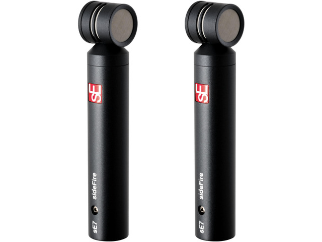 sE7 sideFire XLR Small Diaphragm Condenser Microphone with 90° Rotated Capsule - Professional Instrument Microphone for Drums & Guitar in Studio or...