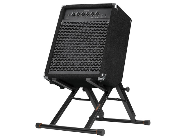 SAT-03 High-Profile Tilt-Back Guitar Amp Stand, Black Fully collapsible guitar combo speaker stand