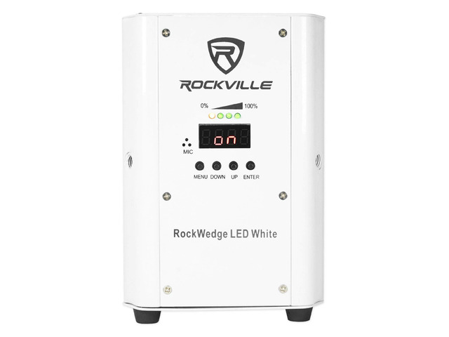 RockWedge LED 54W RGBWA+UV Rechargeable Wireless DMX Par Light Built-In 7500mAh Rechargeable Battery, Up to 36 Hours Single Color Runtime, 4 Hour...