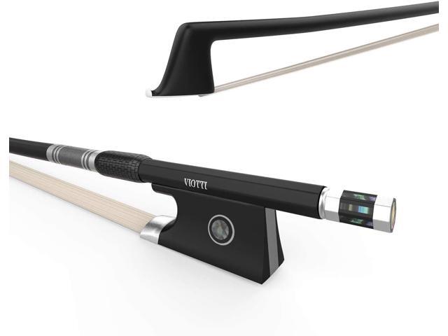 Carbon Fiber Violin Bow, Hand Crafted by Professional Violin & Bow Makers, Strong, Stiff & Well Balanced, Made with Mongolian Horse Hair, For...