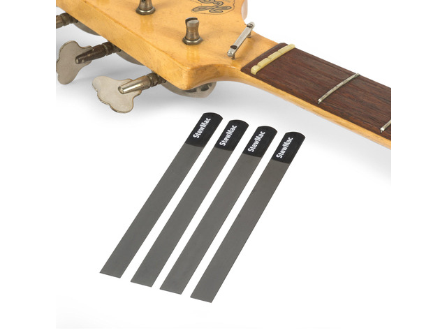 Gauged Nut Slotting File Set for 4 String Electric Bass Guitar Set of 4 Precision Nut Slot Files for Accurate String Slot Depth & Width