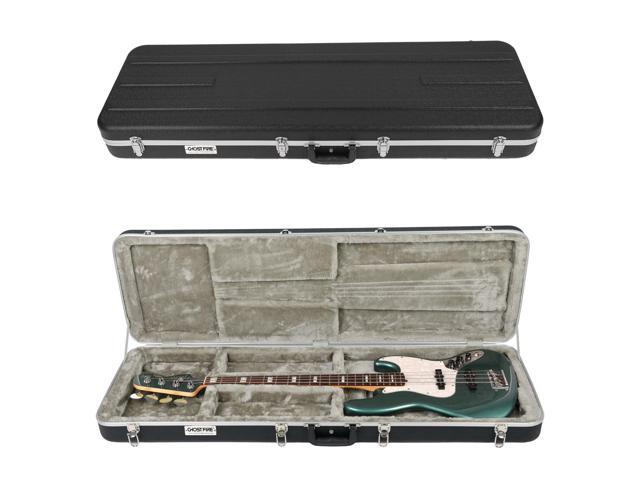 Electric Bass ABS Hard Case for Bass, GC-RB Black Portable Hard-Shell Case With Lock, Super Thick Case Fit for Bass, Soft Velvet Lining Suitable...