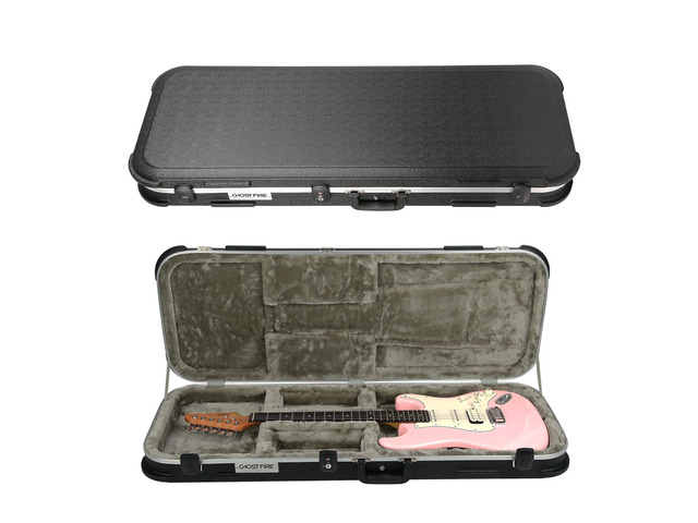 Electric Guitar ABS Hard Plus Case for ST/TL/JAG, GC-LEG Black Portable Hard-Shell Case With Lock, Super Thick Case Fit for Guitar, Soft Velvet...