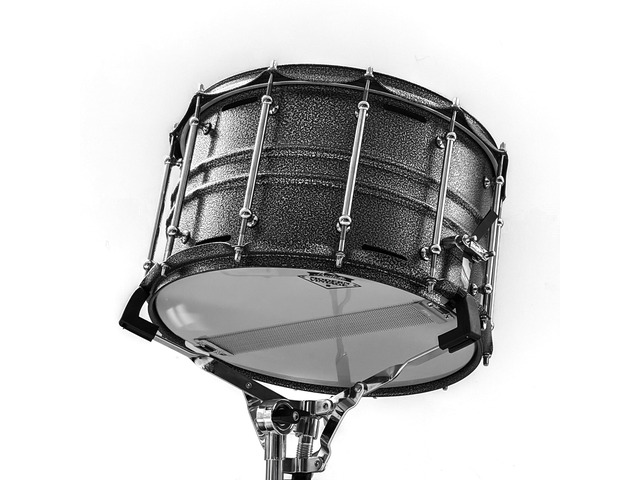 14' x 8' Deep Shell Snare Drum, Carbon Steel Snare with 12-Vent Airflow System, Professional Low-Frequency Sonic Cannon for Rock, Metal and...