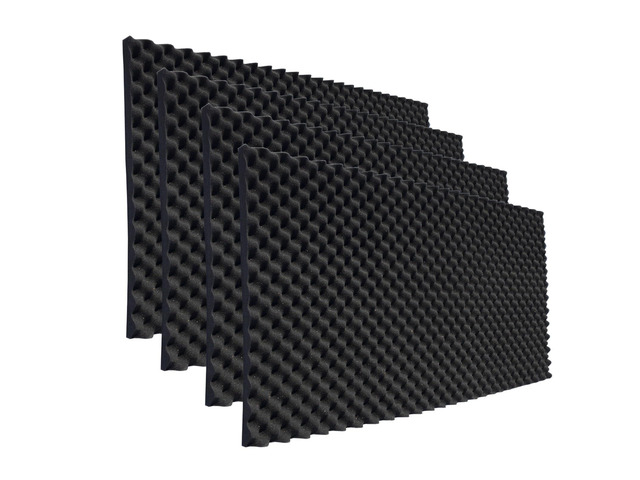 4 Pack Sound Proof Foam Panels for Walls,48x24x2 Inch Egg Acoustic Foam Panel,High Density Fire Resistant Soundproof Foam for Home,Studio,Reducing...
