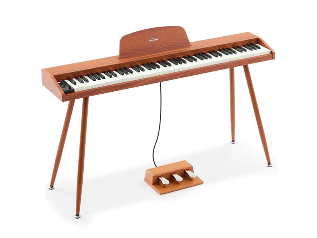 88 Key Piano Keyboard Semi Weighted Home Digital Piano for Beginners Electric Piano with 800 Tones, 600 Rhythms, 80 Demo, 3-Pedal Unit, Furniture...