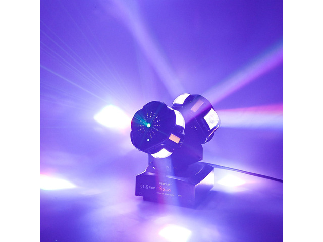 8LED Moving Head DJ Light Stage Led Lighting Pinspot Lights Uplighting Rotating Beam Lights for Events Sound Activated Light for DJ KTV Disco Party...
