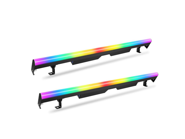 LED Stage Pixel Light Bar,60W 90 LEDs RGB DMX DJ Stage Wash Light Bar Side with Screw Seamless Stitching Design DMX Lights Strip for Event Stage...