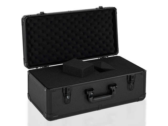 20 Inch Carrying Case with Customizable Pre-Diced Foam Aluminum Case, Aluminum Alloy Sturdy Build, Storage Case for Microphone, Equipment,...