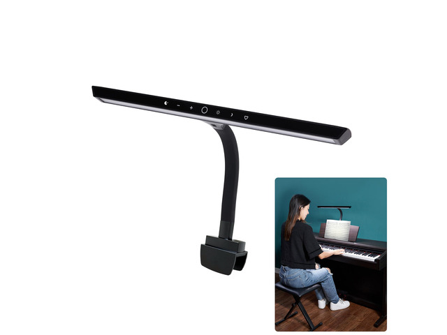 Piano Light for Digital Piano and Grand Piano, Professional Led Clip lamp with Ambient Light, Favorite Mode,Piano Lamps for Sheet Music, Eye-Care 5...