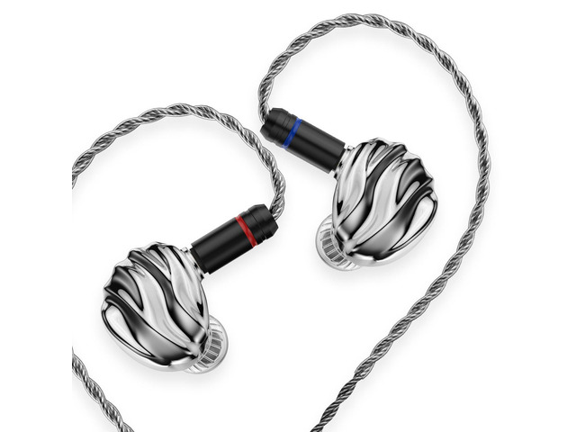 TRN Shell 3DD+1 Planar Hybrid in Ear Monitor, HiFi IEM Earbuds 3 Tuning Nozzle Pairs, Silver-Plated IEM Cable, 3.5mm and 4.4mm Plugs, Balanced...