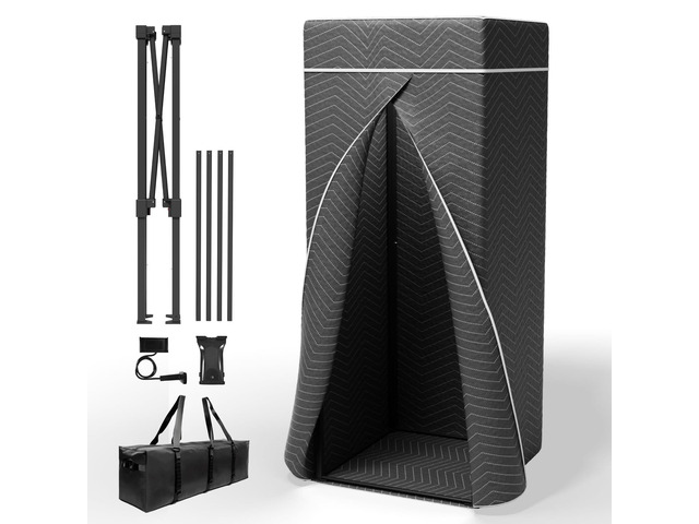 Portable Vocal Booth,Recording Booth Sound Booth for Recording Echo-Free Vocals Complete Home Recording Studio Foldable with Travel Bag for...