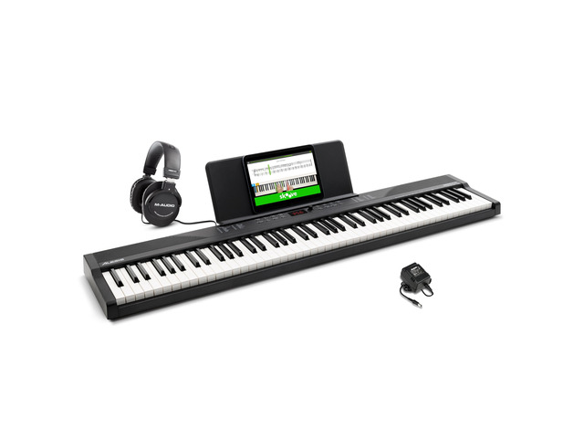 Recital Play and HDH40-88 Key Keyboard Piano with Speakers, Piano Lessons, and Over Ear Headphones with 9 ft Cable