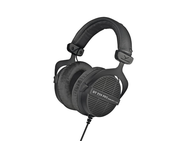 DT 990 PRO Studio Headphones (250 Ohm, Black) Open Back, Over Ear, Wired Professional Mixing, Music Production, Editing, Audiophile, Black Velour...