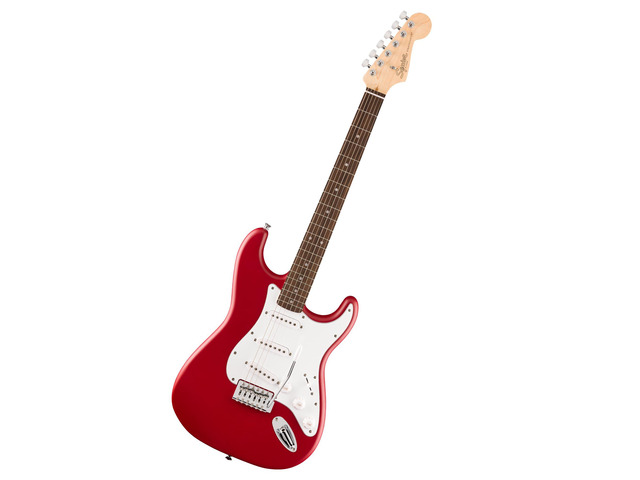 Squier Debut Stratocaster Beginner Electric Guitar, Dakota Red Matte Starter electric guitar, free lessons included, matte finish, kids and...