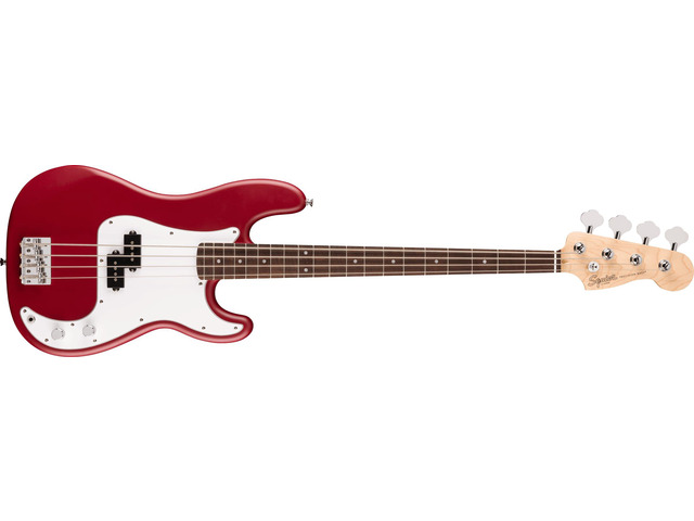 Squier Debut Series Beginner Precision Bass Guitar, Matte Dakota Red Starter electric bass for adults, free lessons included, matte finish, under...