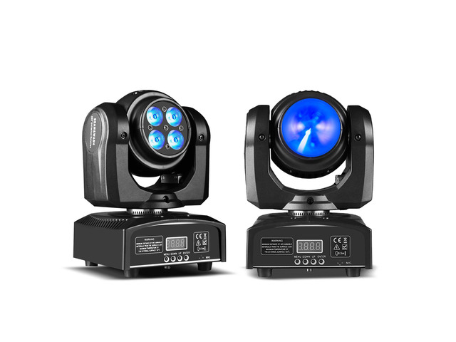 100W LED Moving Head DJ Lights 2-Sides Moving Head Wash & Beam Effect Stage Light RGBW 4-in-1 DMX Sound Active DJ Lights for Party Disco KTV Pub...
