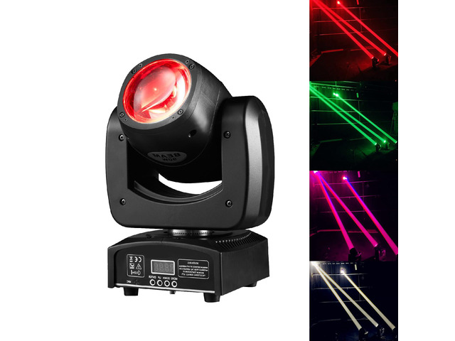 90W LED Moving Head DJ Lights Mini Beam Stage Lights Super Bright Spot RGBW 4IN1 DMX 512 13CH Sound-Activated for Wedding DJ Party Stage Lighting...