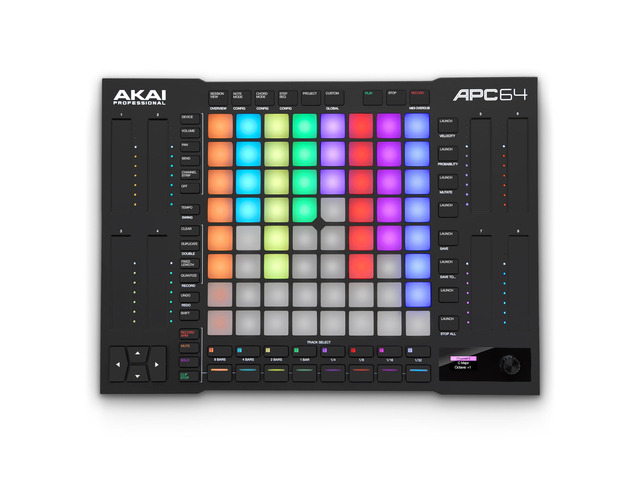 APC64 Ableton MIDI Controller with 8 Touch Strips, Step Sequencer, 64 RGB Velocity-Sensitive Pads, CV Gates, MIDI In and Out, USB-C