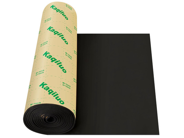 Self-Adhesive Sound Insulation Acoustic Foam,73.2sqft x 0.4in Thick,50+kg/m³,Sound Proof Padding,Fire,Water Resistant,Thermal Insulation,Cold Proof...