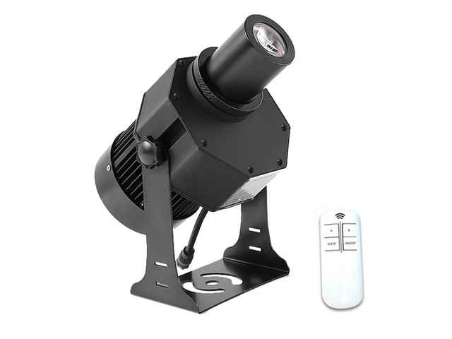 100W LED Logo GOBO Projector Ip67 Waterproof DJ Effect Light Including Free Custom Glass GOBO to Project Image for Hotel Company Store Wedding...