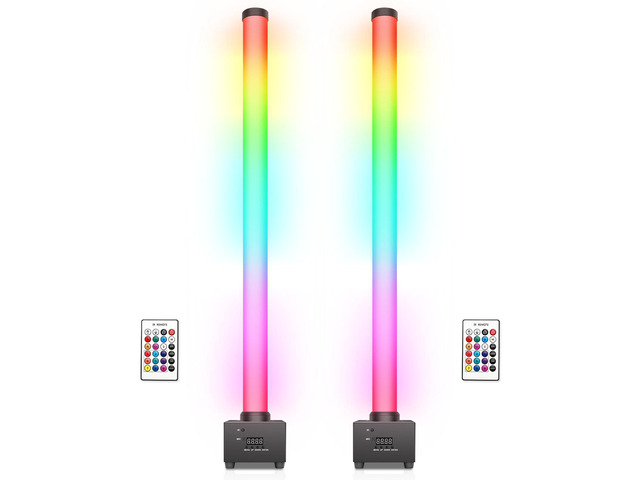 LED Stage Light Bar: 360° Full Coverage Lighting - 60W 120LED RGB Pixel Tube - Remote DMX Control - Great for DJ Party Live Show Band Club Event