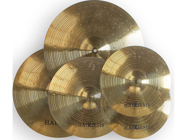 Cymbal Exquisite Alloy Cymbal Set 14'/16'/18'/20' 5 Pieces Drum Cymbal Drum Practice Cymbals