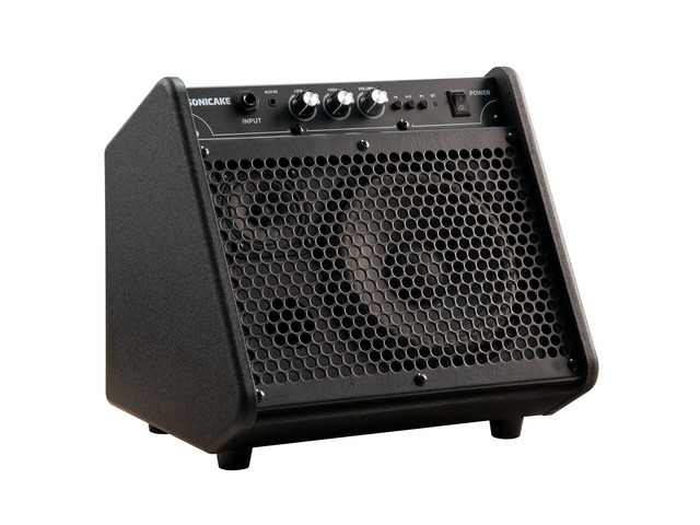 20W Electric Drum Amp, Portable BT Drum/Keyboard Amplifier Speaker System with Dual Drivers for Home Practice, QDM-20