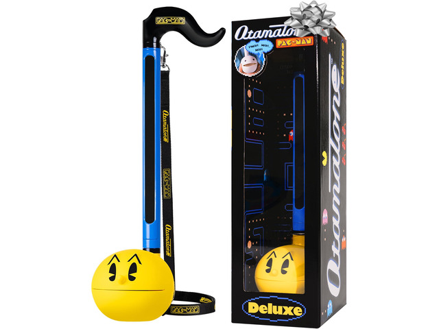 Deluxe PAC-MAN Electronic Synthesizer Musical Instrument Portable Digital Synthesizer from Japan by Maywa Denki with 3.5mm Aux Jack & Strap,...