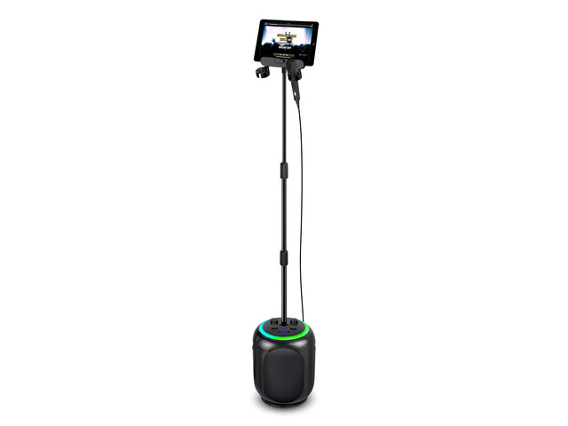 SingCast MAX Bluetooth Video Casting Karaoke Machine, Party Speaker, Microphone, 22 Voice Effects, Pitch Correction, Lights, Stand, 35W Sound for...