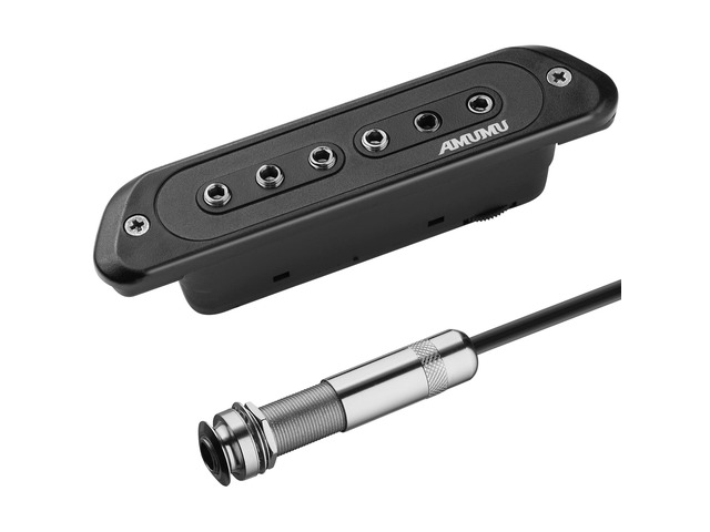 SP60 Acoustic Guitar Pickup Humbucker Magnetic Passive Soundhole Pickup for Acoustic guitar Black