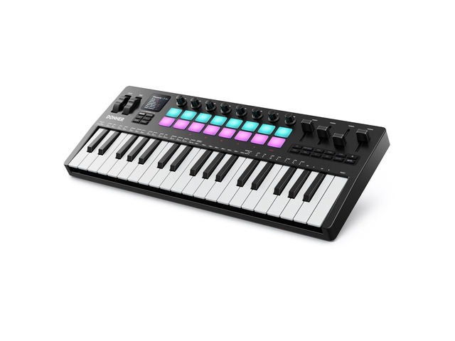 STARRYKEY-37 PLAY MIDI Keyboard Controller, 37 Key Portable MIDI Controller with 128 Build-in Voices, 16 Drum Pads, Arpeggio, Sequencer, USB...