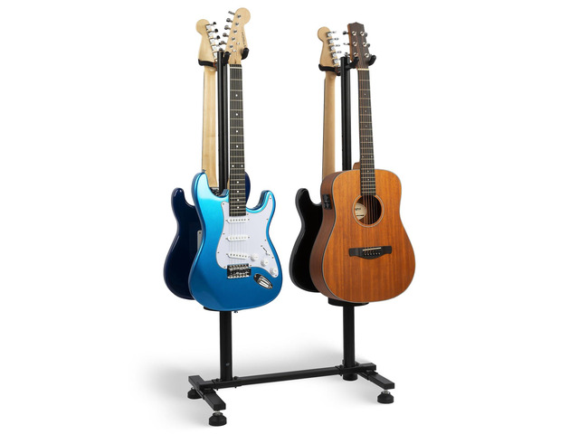 Guitar Stands Floor, 4 Adjustable Guitar Stand Holder, Heavy Duty 4 Guitar Stand for Acoustic Electric Guitars Bass Banjos, Folding Multi Guitar...
