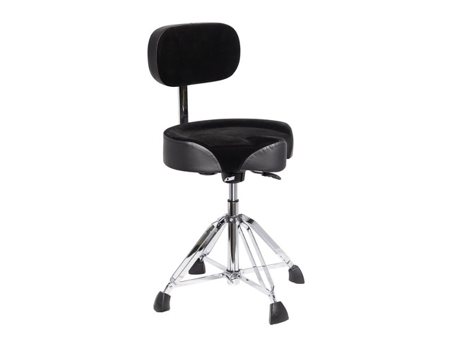 Drum Throne with Backrest, Heavy Duty Drum Stool Height Adjustable, Motorcycle Style Drum Seat, Airlift Hydraulic Drum-Chair Drummer Stool Suitable...